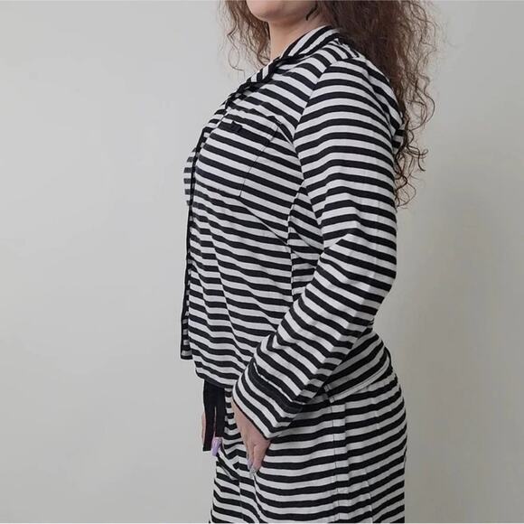kate spade Black and White Striped Button Up Shirt - Picture 5 of 9